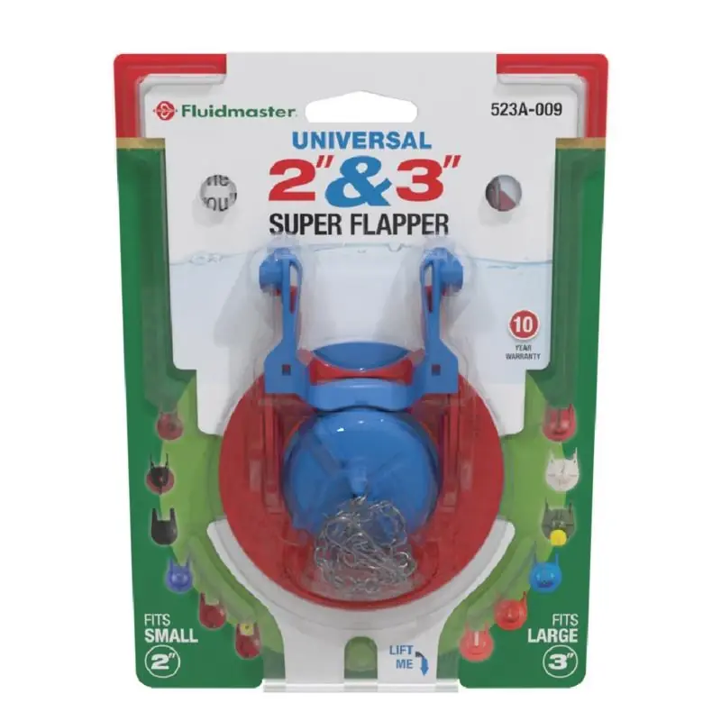 Super Flapper Adjustable Universal 2-inch And 3-inch Toilet Flapper
