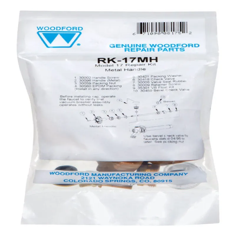 Model 17 Metal Handle Repair Kit - 10-piece Brass Faucet Parts
