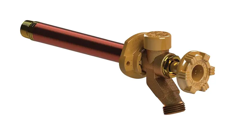 1/2 In. Mip Sweat Anti-siphon Brass Freezeless Wall Faucet Model 17
