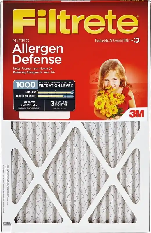 Allergen Defense 12 In. W X 12 In. H X 1 In. 1000 Mpr Pleated Air Filter 1 Pk