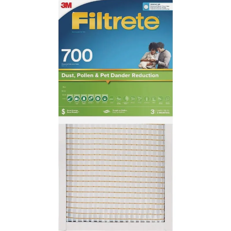 20 In. W X 25 In. H X 1 In. Polypropylene 700 Mpr Pleated Air Filter 1 Pk