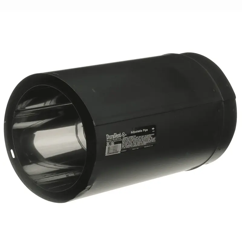 Dvl 6 In. Diameter X 12 In. Length Galvanized Steel Double Wall Stove Pipe