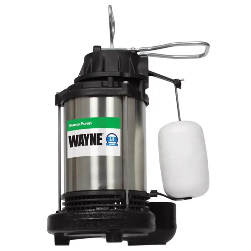 Submersible Sump Pump, Cast Iron/stainless-steel, .75-hp Motor