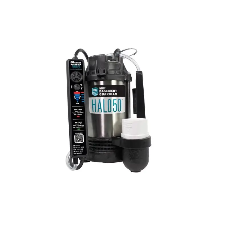 Basement Guardian Halo 1/2 Hp 120v Smart Stainless Steel Sump Pump