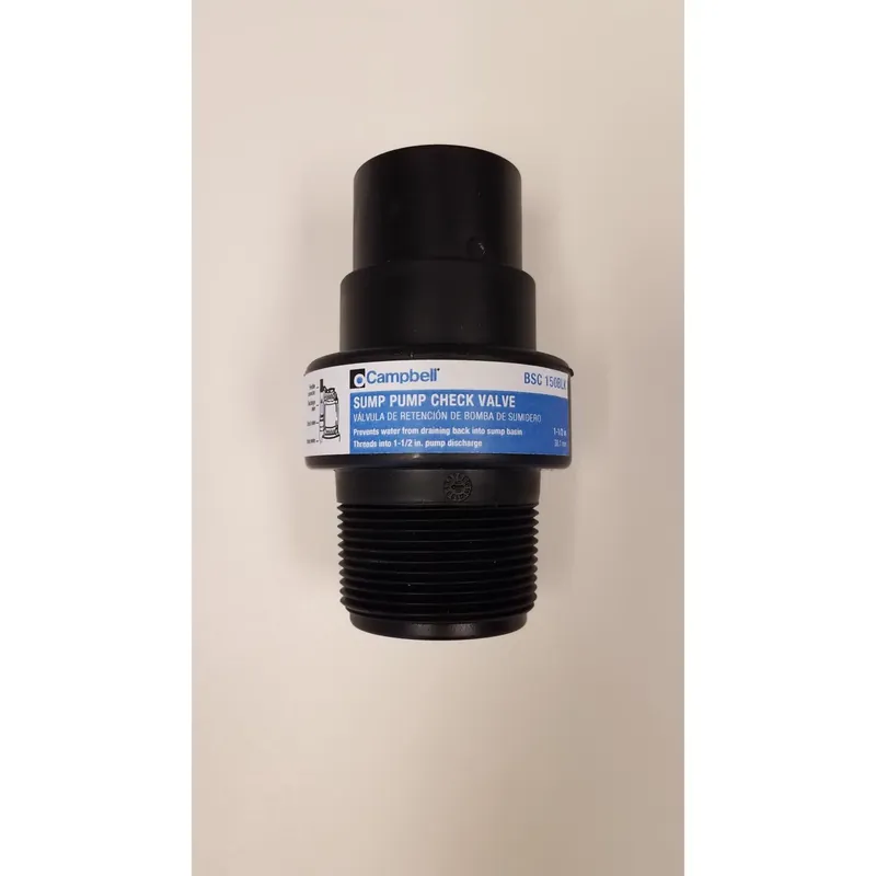 1-1/2 In. D Plastic Swing Check Valve - Durable And Lead-free