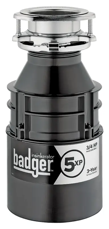 Badger 5xp Garbage Disposal, Heavy-duty, Dura-quiet, 3/4-hp