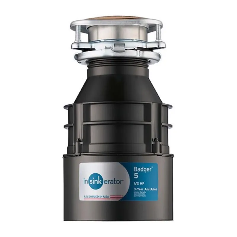 Badger 5 Garbage Disposal, Continuous-feed, 1/2-hp