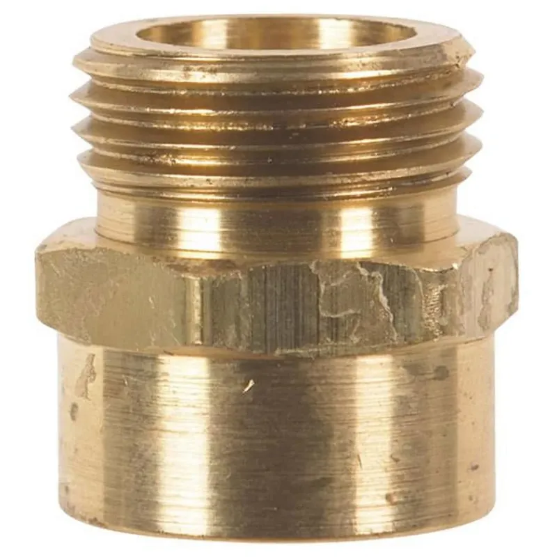 Brass 3/4 In. D X 3/4 In. D Hose Adapter 1 Pk