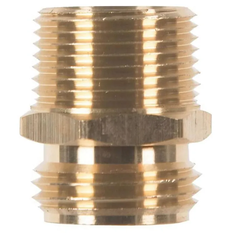 Brass 3/4 In. D X 3/4 In. D Hose Adapter 1 Pk