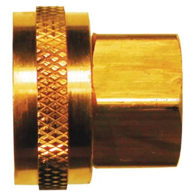 Brass 3/4 In. D X 1/2 In. D Hose Adapter 1 Pk