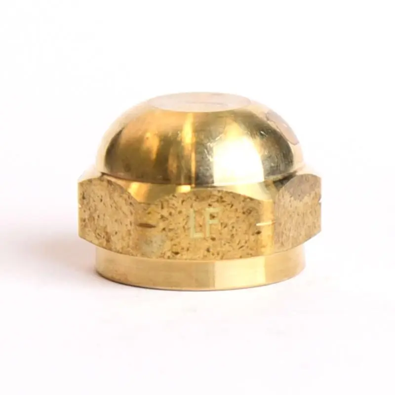 1/2 Inch Flare Brass Cap For Plumbing - Maximum Pressure 1000 Psi