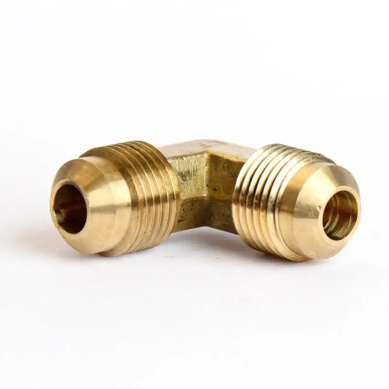 3/8 In. Flare X 3/8 In. D Flare Brass 90 Degree Elbow Fitting