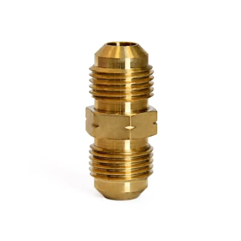 3/8 In. Flare X 3/8 In. D Flare Yellow Brass Union - Durable Plumbing Fitting