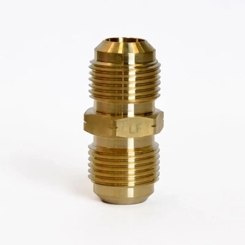 1/2 In. Flare X 1/2 In. D Flare Yellow Brass Union For Plumbing