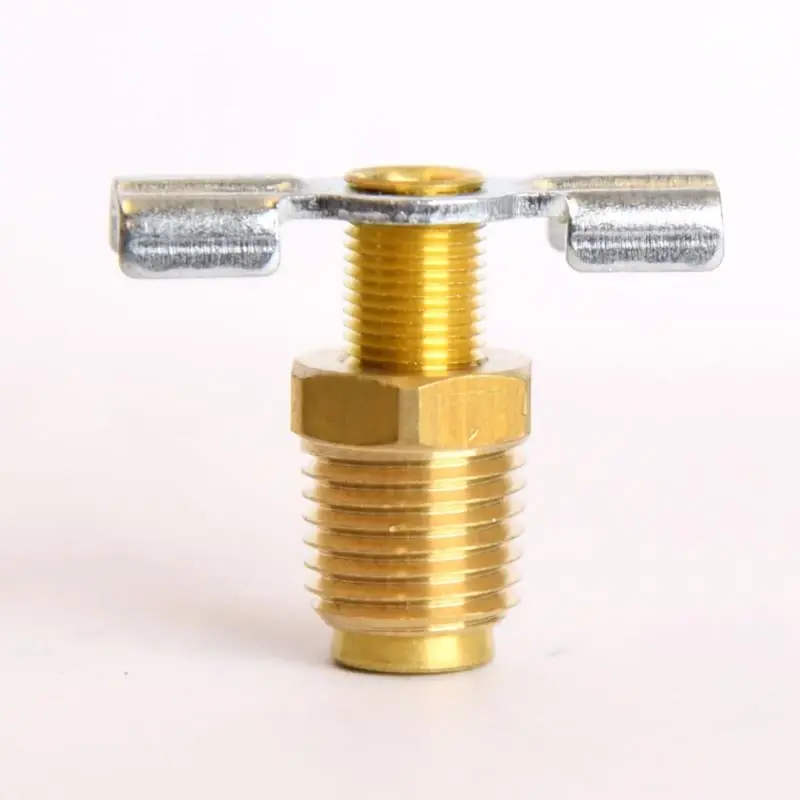 1/4 Inch Brass Needle Drain Cock - Full Port, Lead-free, Male End