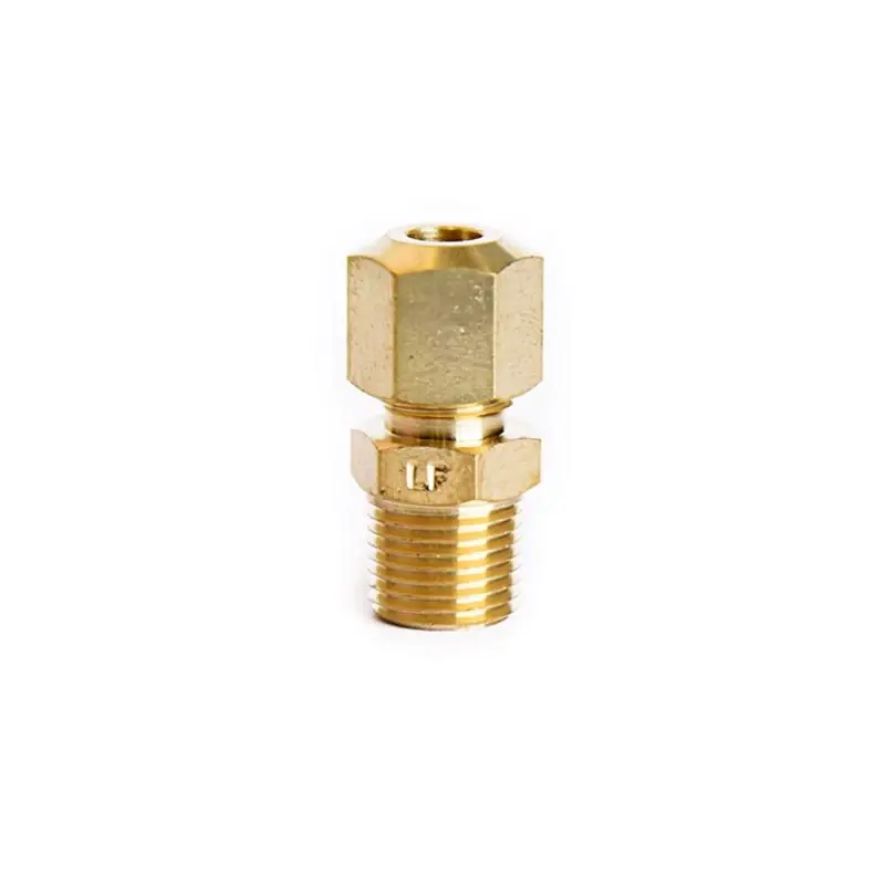 3/16 In. Compression X 1/8 In. D Mpt Brass Connector - Durable Plumbing Fitting