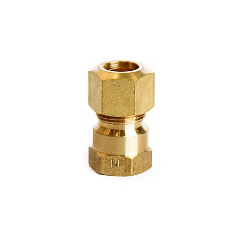 3/8 In. Compression X 1/4 In. D Fpt Brass Coupling For Plumbing Applications