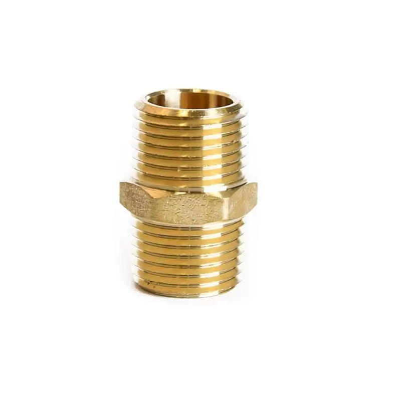 1/2 In. Mpt X 1/2 In. D Mpt Brass Hex Nipple For Plumbing Applications