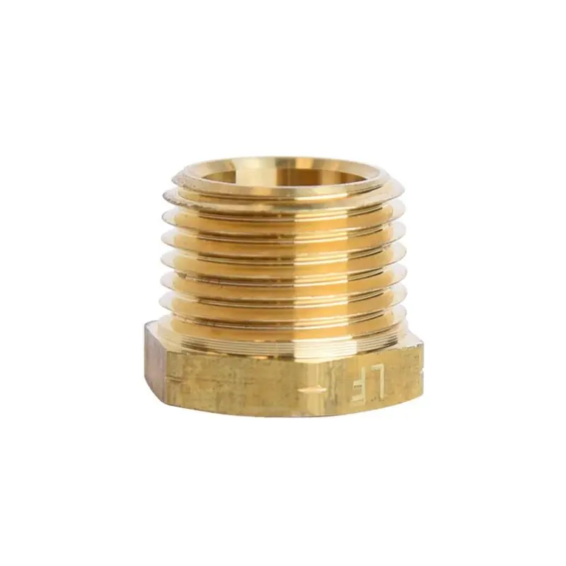 1/2 In. Mpt X 3/8 In. D Fpt Brass Hex Bushing - Durable Plumbing Fitting