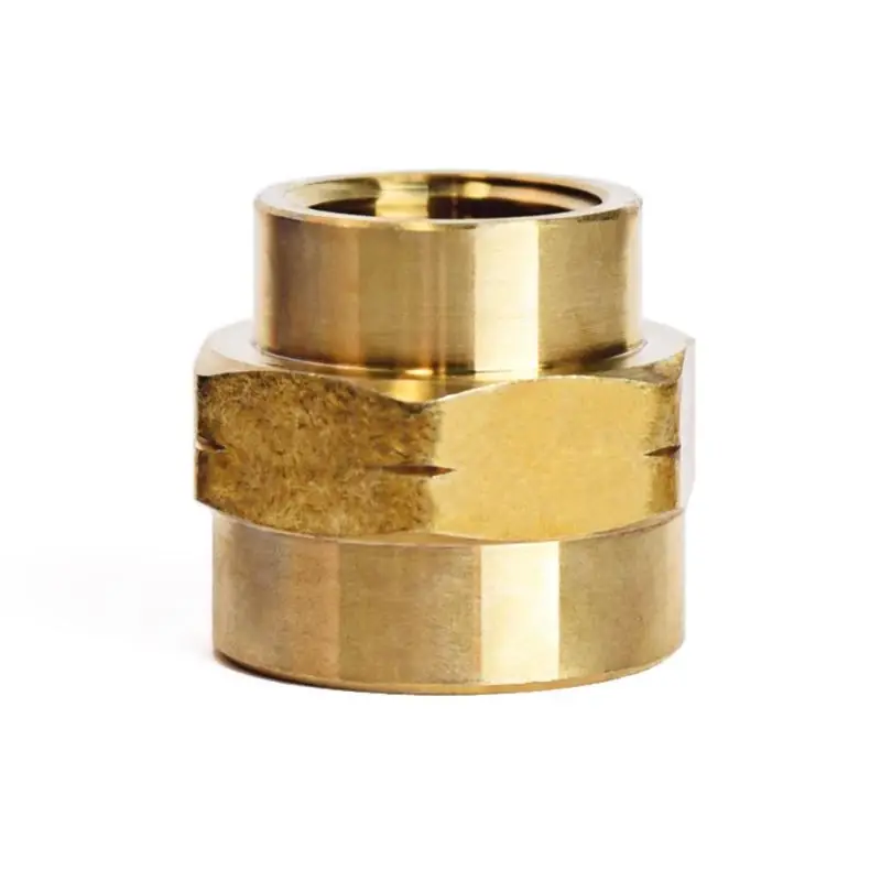 3/4 In. Fpt X 1/2 In. D Fpt Yellow Brass Reducing Coupling - Lead-free