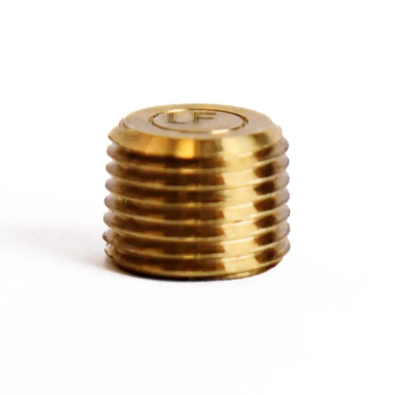 1/8 Inch Mpt Lead-free Brass Counter Sunk Plug For Plumbing Applications