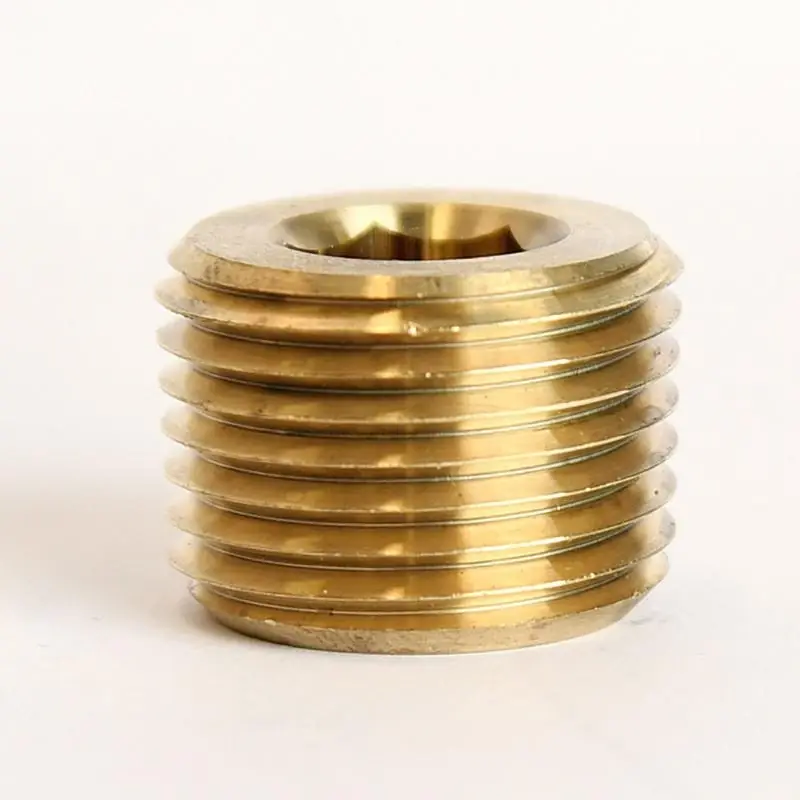 1/2 Inch Mpt Lead-free Brass Counter Sunk Plug For Plumbing Applications