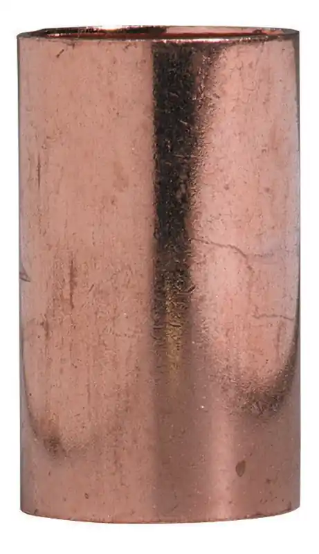 1/2 In. Sweat X 1/2 In. D Sweat Copper Coupling With Stop 10 Pk