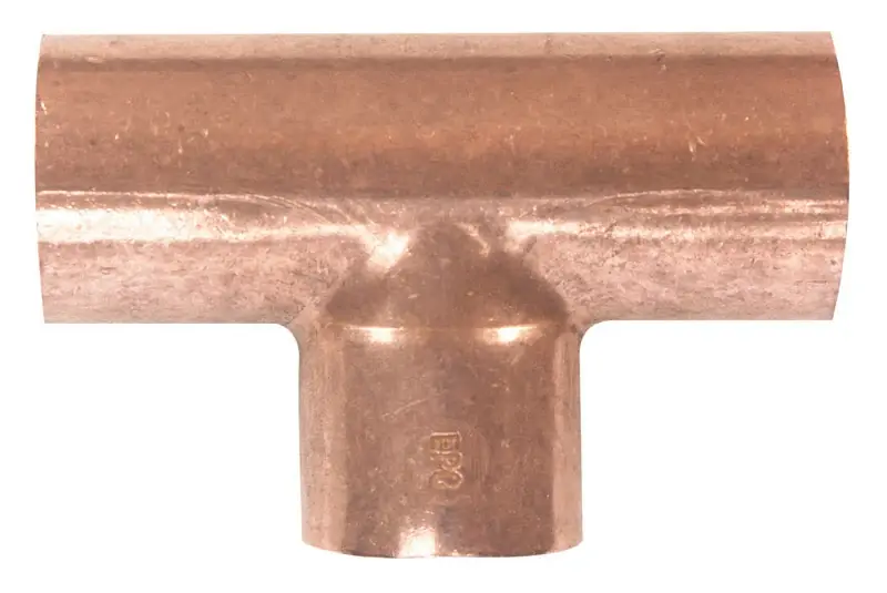 1/2 In. Sweat X 1/2 In. D Sweat Copper Tee 10 Pk