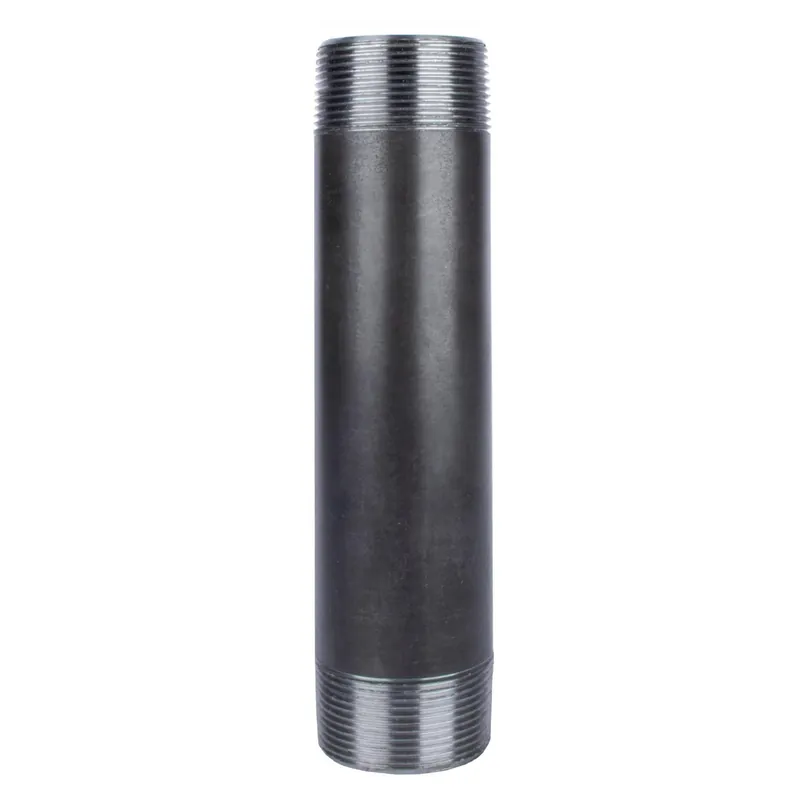 1-1/2 In. Mip X 1-1/2 In. D Mip Black Steel 8 In. L Nipple