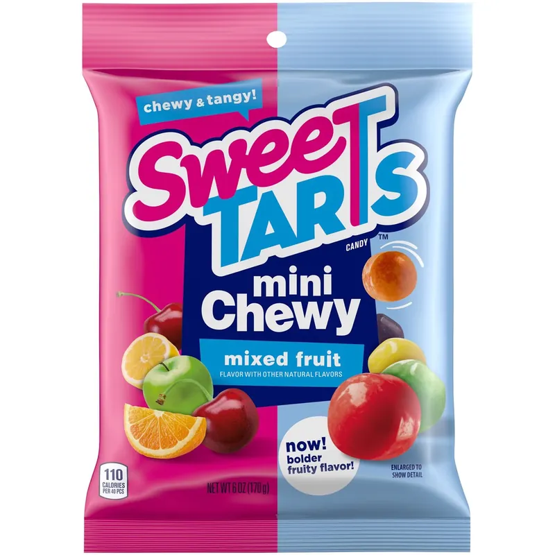 Mini Chewy Candy, Mixed Fruit, 6 Oz.