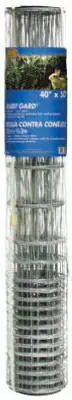 Galvanized Welded Wire Mesh Rabbit Fence, 1 X 4-in. Mesh, 40-in. X 50-ft.