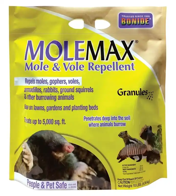 Molemax Lawn & Garden Mole & Vole Repellent Granules, 10 Lbs. Ready-to-use