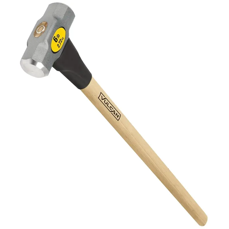 34512 6 Lb Sledge Hammer With 36-inch Hickory Handle And Forged Steel Head