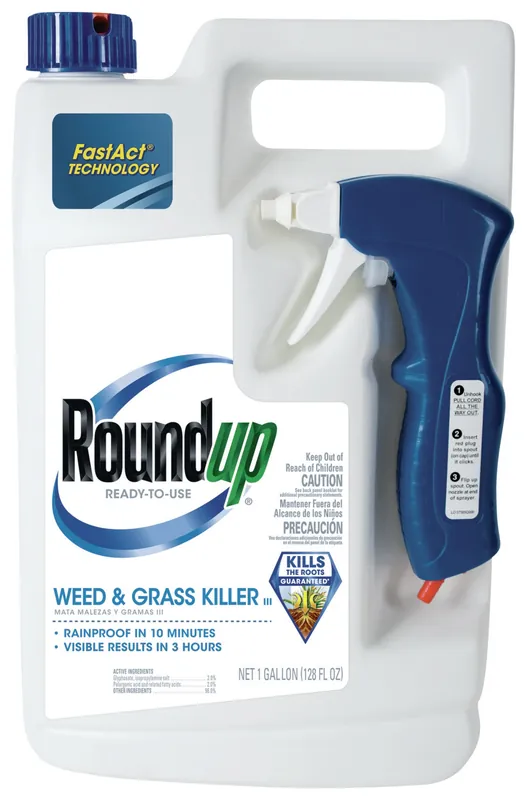 Roundup Weed And Grass Killer Rtu Liquid 1 Gal