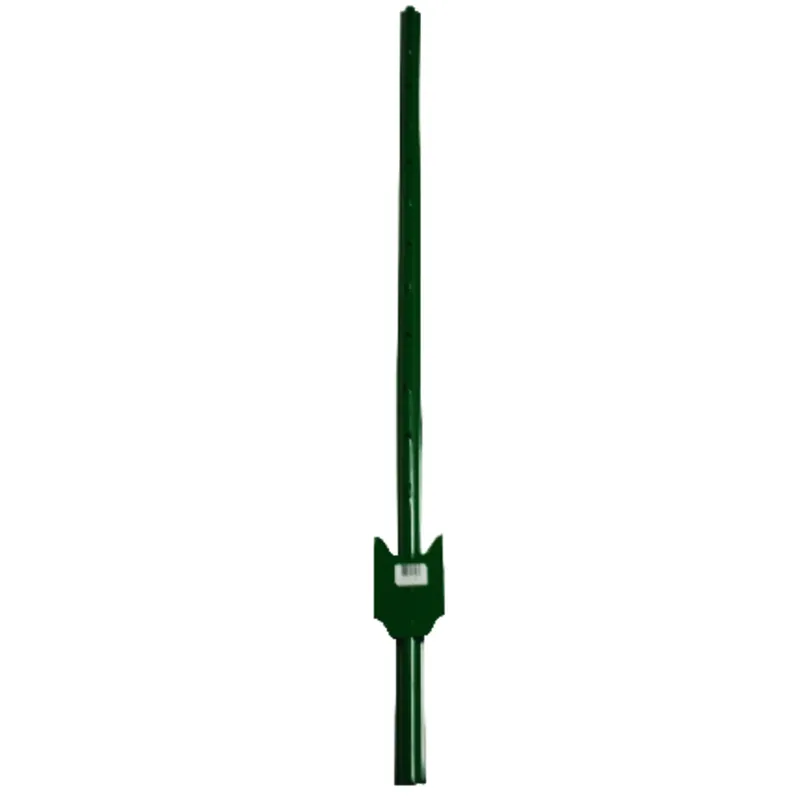 Light-duty 4 Ft. 14 Ga. Green Powder-coated Steel U-post