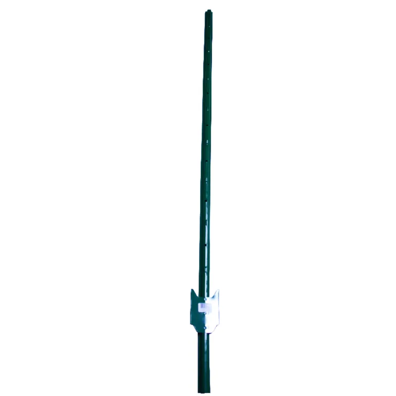 Light-duty 5 Ft. 14 Ga. Green Powder-coated Steel U-post