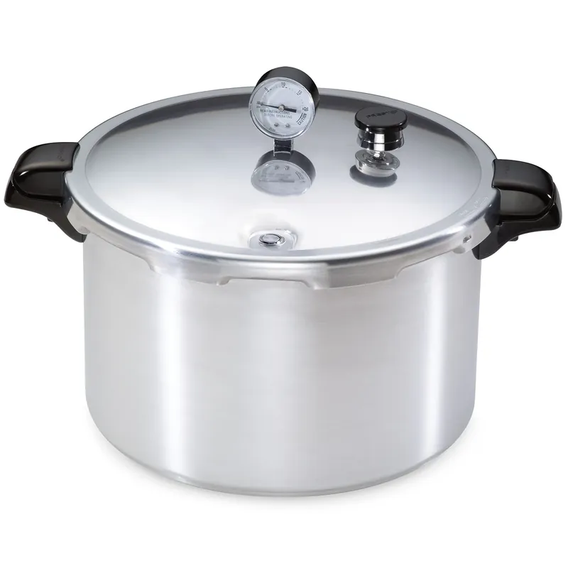 Aluminum Pressure Cooker With Rack, 16-qt.