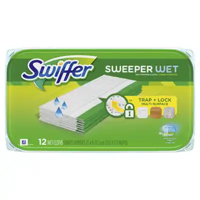 Sweeper 5.4 In. Wet Microfiber Mop Refill Pad 12 Pk
