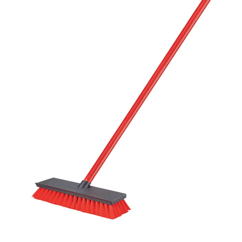 10 In. W Hard Bristle 48 In. Steel Handle Floor Scrub Brush