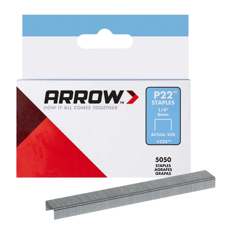 P22 7/16 In. W X 1/4 In. L 24 Ga. Medium Crown Staples 5050 Pk