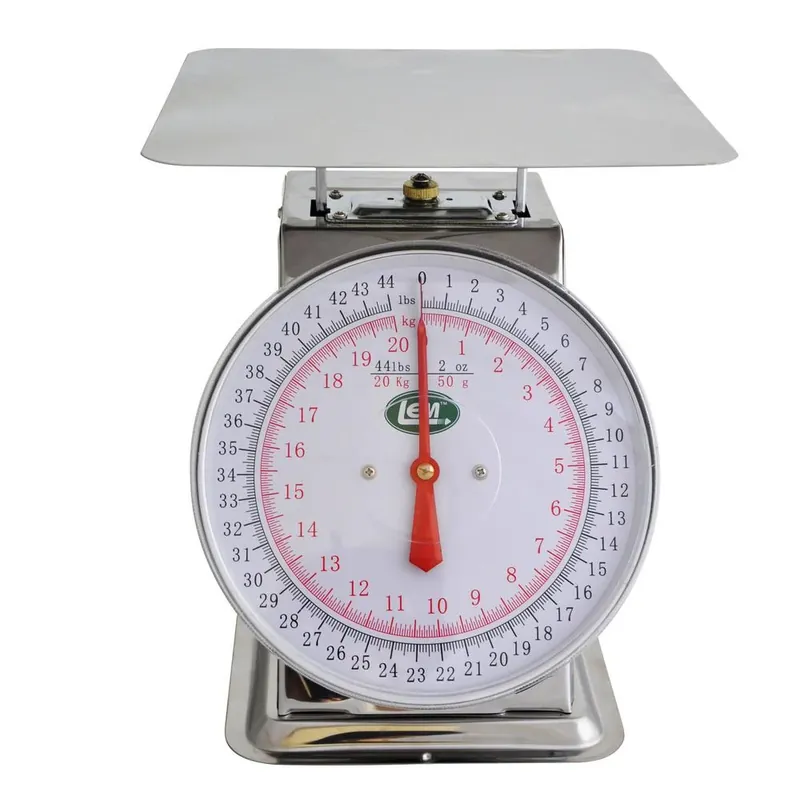 44 Lb Heavy Duty Stainless Steel Analog Food Scale Model 435