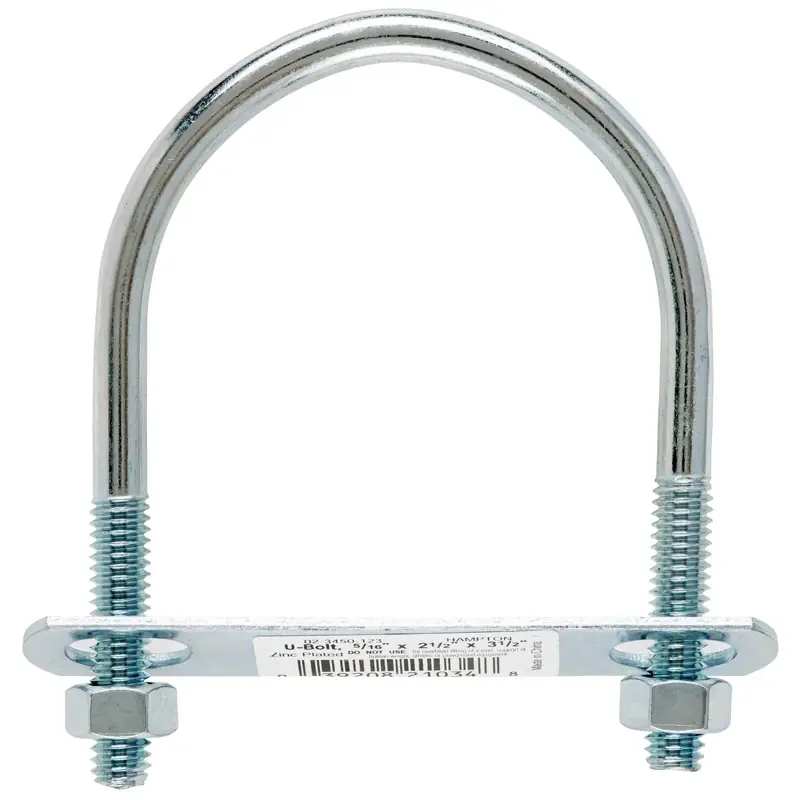 5/16 In. X 2-1/2 In. W X 3-1/2 In. L Coarse Zinc-plated Steel U-bolt