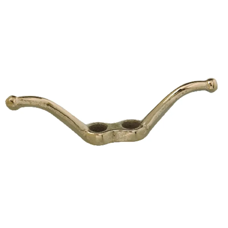 Nickel-plated Rope Cleat 4-1/2 In. Length For Secure Fastening