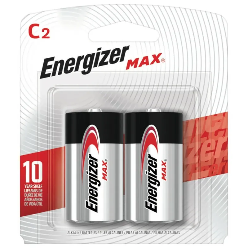 Energizer Max C Alkaline Batteries 2 Pk Carded
