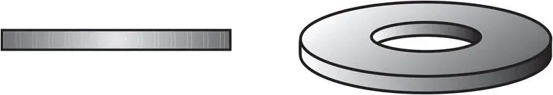 1/2" Zinc‑plated Steel Flat Washers – Pack Of 50