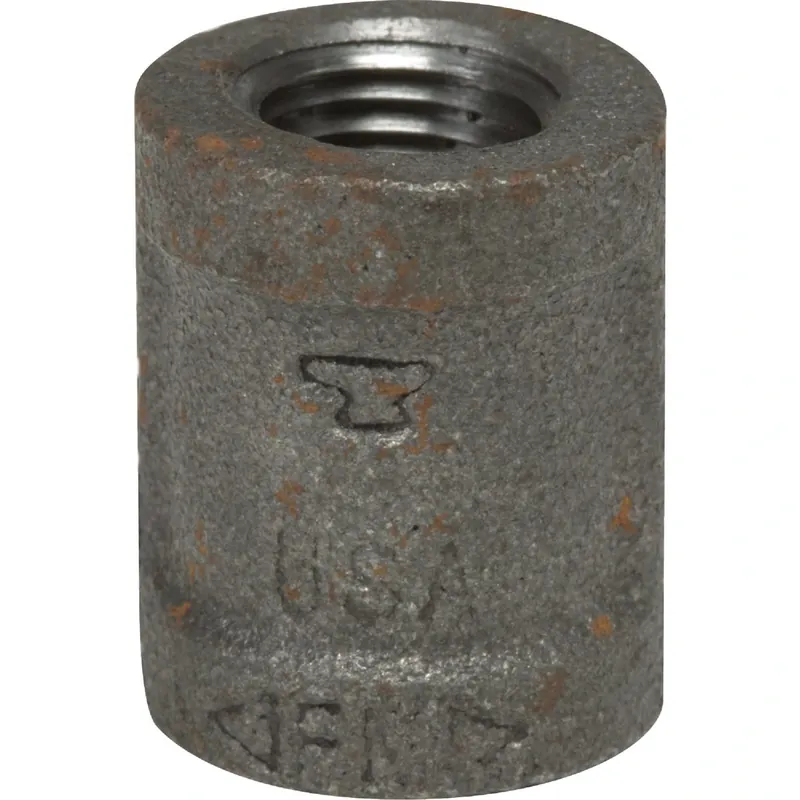 Black Pipe Malleable Coupling, Right Hand, 3/4 In.