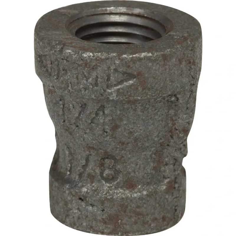 Black Pipe Reducing Coupling, 3/4 X 1/2 In.