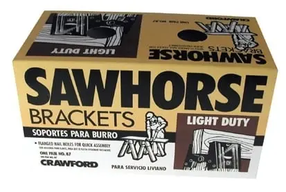 Lehigh Group 87-6 All Purpose Use Sawhorse Brackets, 1 Pair