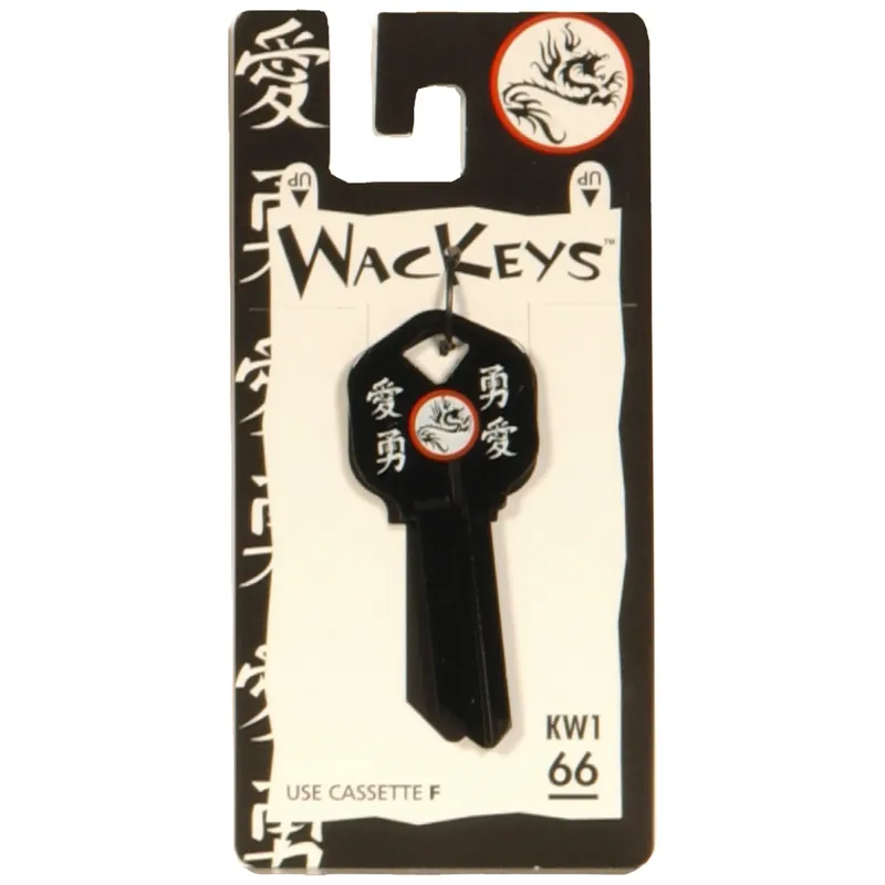 Wackey Black Dragon House/office Universal Key Blank Single
