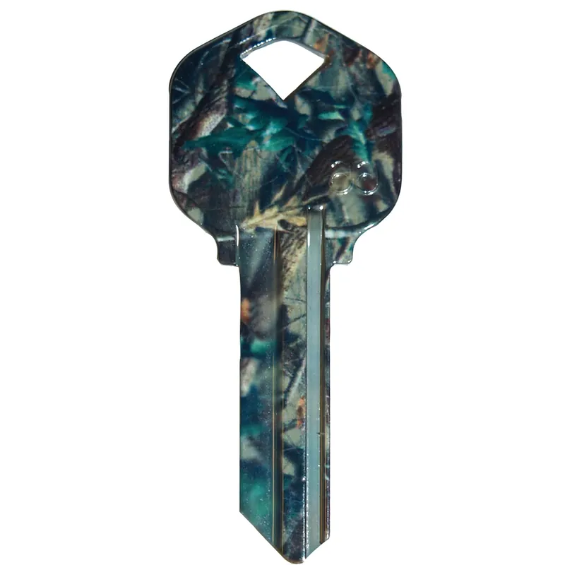 Wackey Green Camo House/office Universal Key Blank Single Green